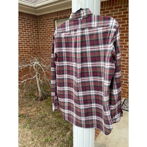 Ralph Lauren Button-Up Shirt Men's M Multicolor Plaid Logo Cotton Long Sleeves - Picture 2 of 5